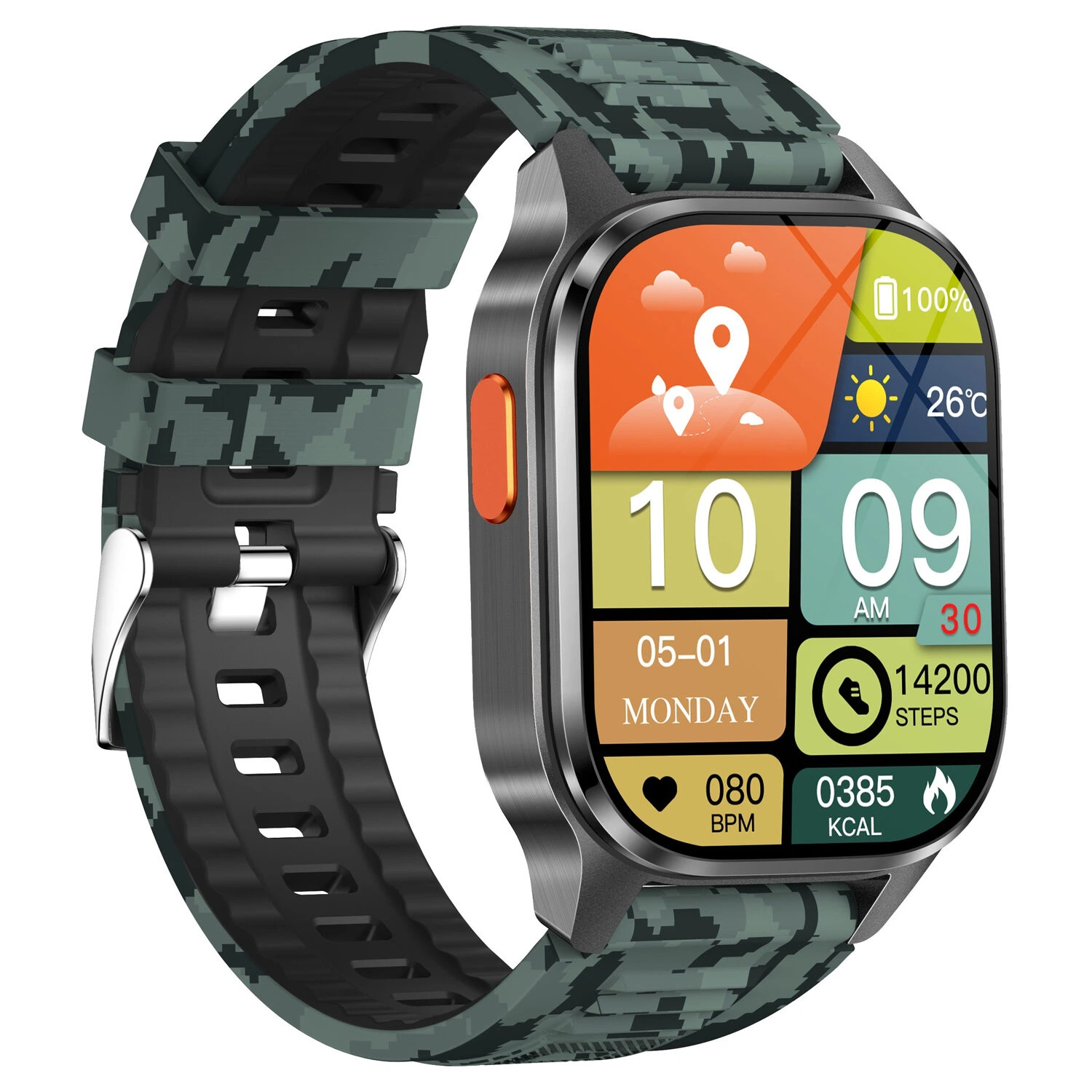 Smartwatch Microwear G300S GPS - Camo Silicone