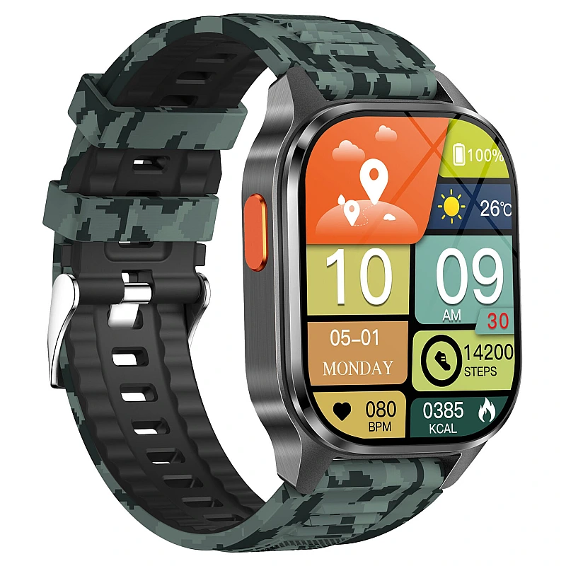 Smartwatch Microwear G300S GPS - Camo Silicone