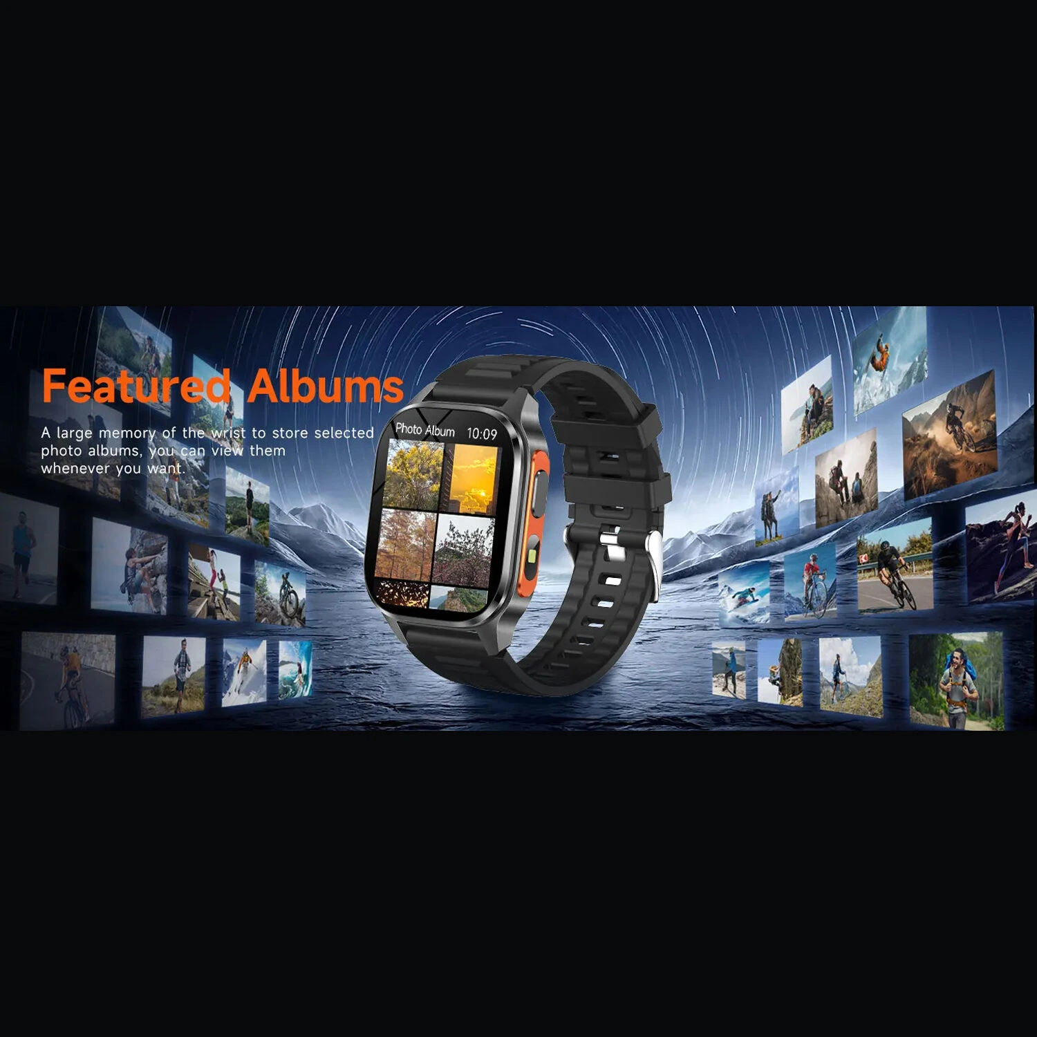 Smartwatch Microwear G300S  GPS - Orange Silicone