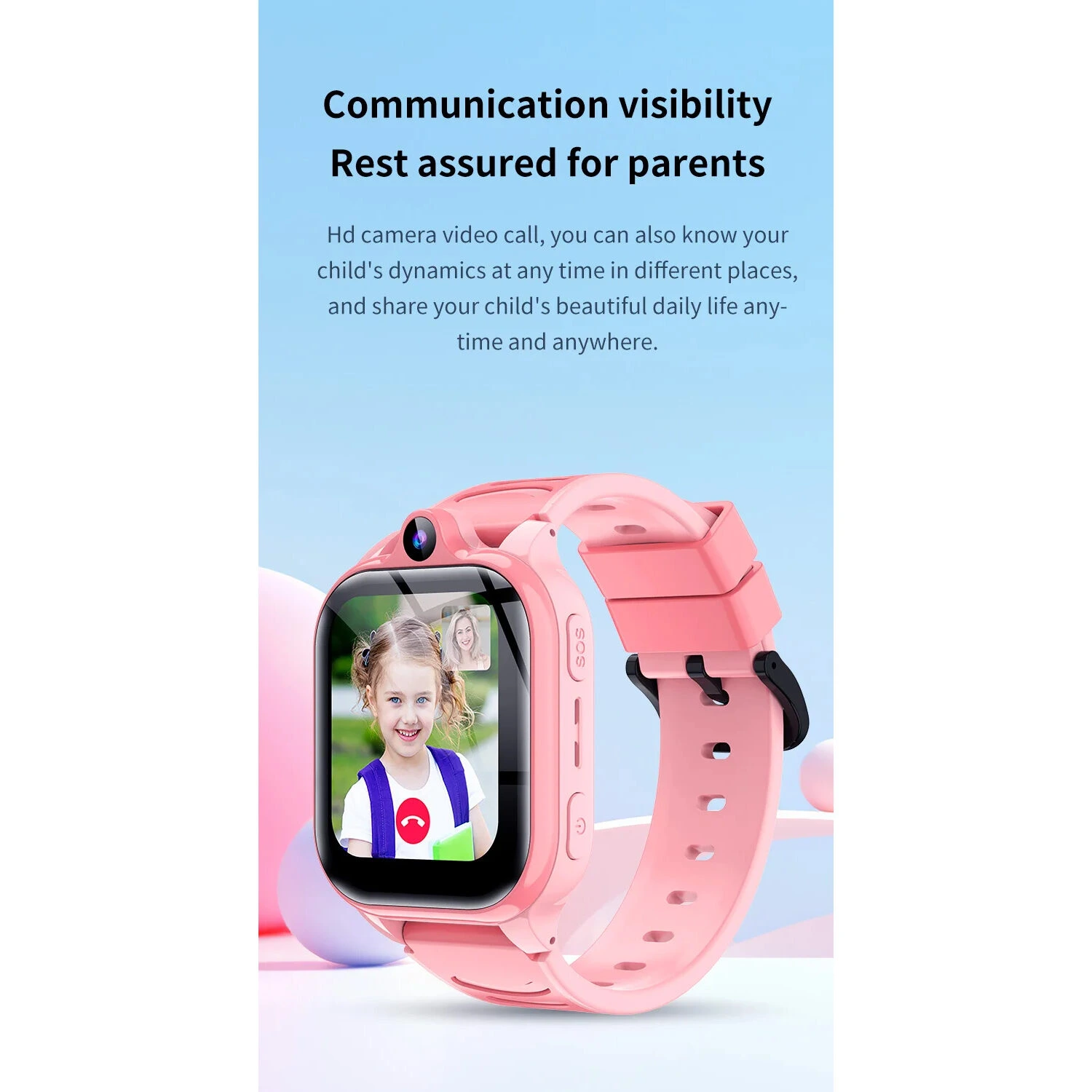 Smartwatch Microwear Y90 4G - Black Silicone