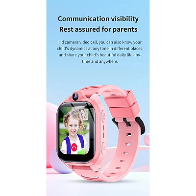 Smartwatch Microwear Y90 4G - Black Silicone