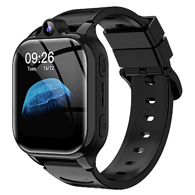 Smartwatch Microwear Y90 4G - Black Silicone