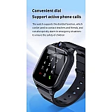 Smartwatch Microwear Y90 4G - Black Silicone
