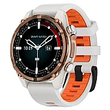 Smartwatch Microwear HD350 PRO GPS - Grey Orange Silicone