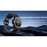 Smartwatch Microwear HD350 PRO GPS - Grey Orange Silicone