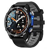 Smartwatch Microwear HD350 PRO GPS - Black Silicone