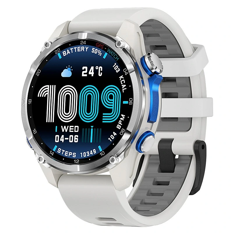 Smartwatch Microwear HD350 PRO GPS  - Grey Silicone