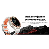 Smartwatch Microwear HD350 PRO GPS - Grey Orange Silicone