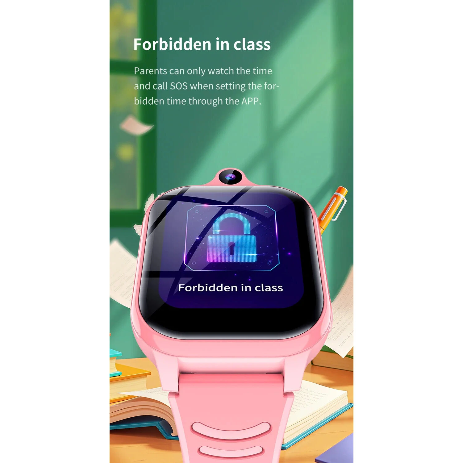 Smartwatch Microwear Y90 4G - Black Silicone