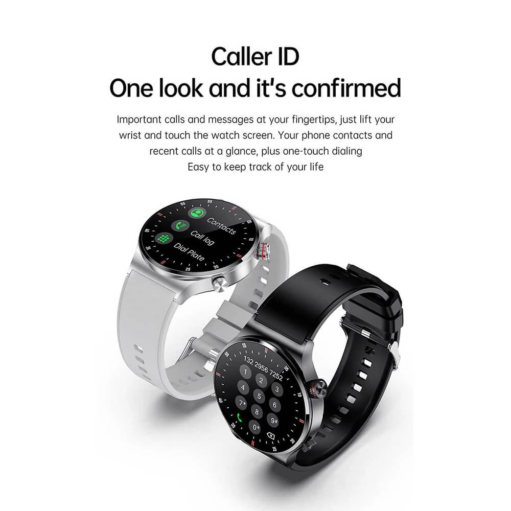Smartwatch Microwear QW33 - Steel Silver