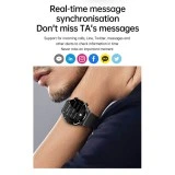 Smartwatch Microwear QW33 - Steel Silver