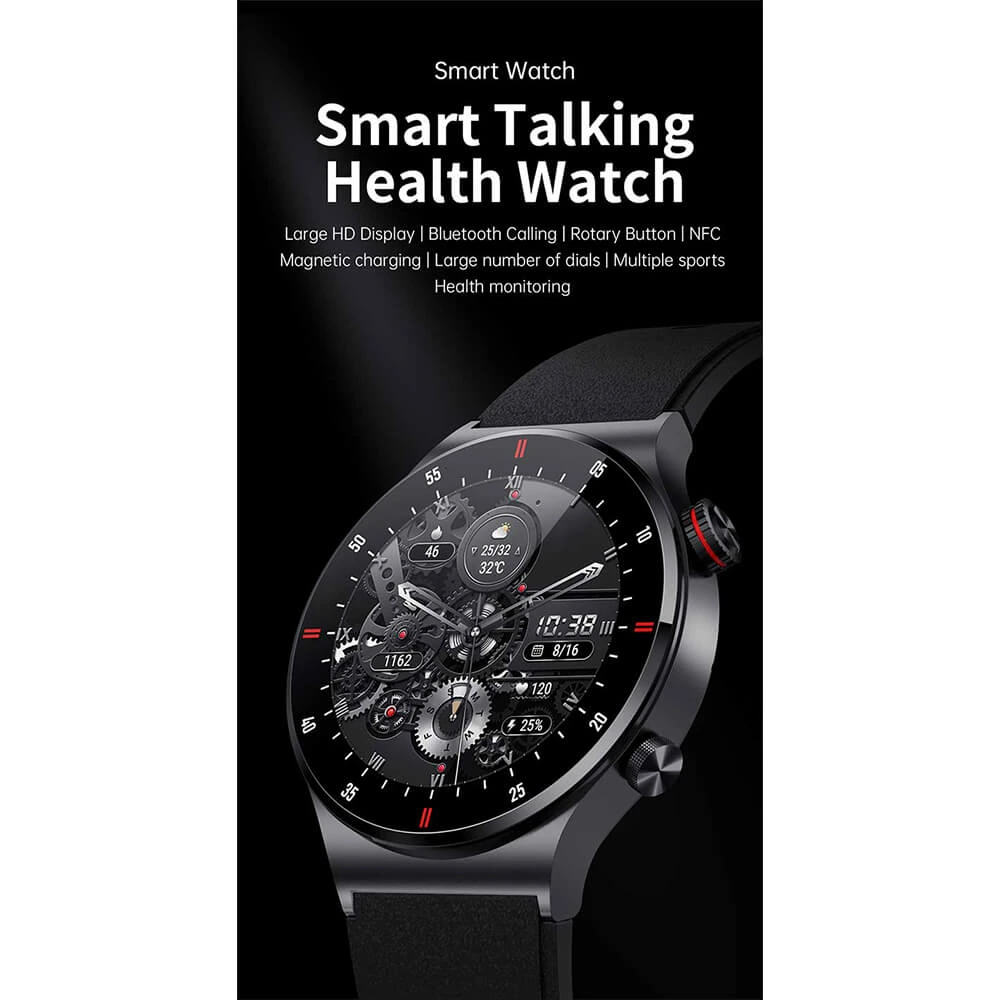 Smartwatch Microwear QW33 - Steel Silver