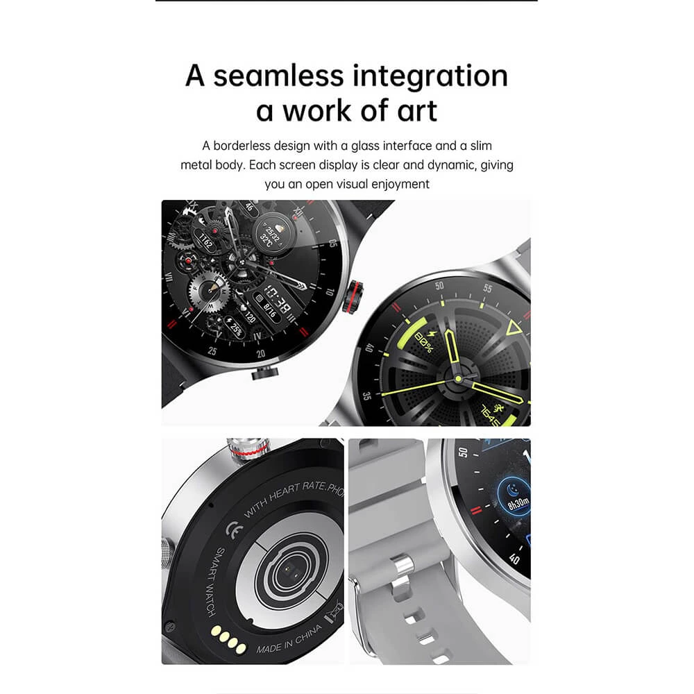 Smartwatch Microwear QW33 - Steel Silver