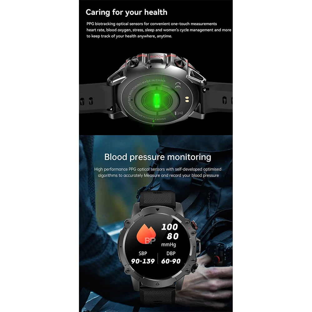 Smartwatch Microwear AK56 400mAh - Orange