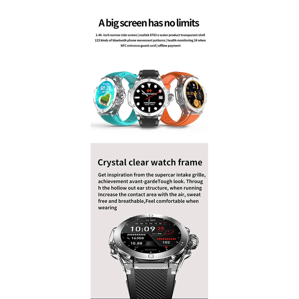Smartwtch Microwear TK20 - Black 