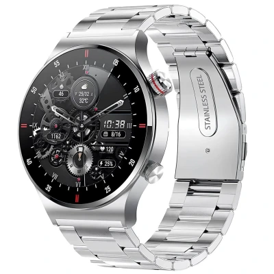 Smartwatch Microwear QW33 - Steel Silver