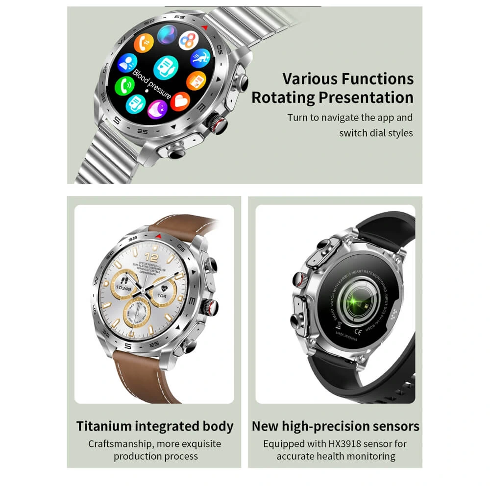 Smartwatch Microwear K95 - Black Steel