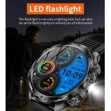Smartwatch Microwear AK75 700mAh - Black Steel