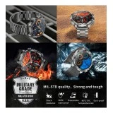Smartwatch Microwear AK75 700mAh - Black Steel