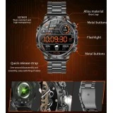 Smartwatch Microwear AK75 700mAh - Black Steel