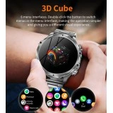 Smartwatch Microwear AK75 700mAh - Black Steel