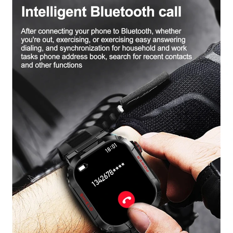 Smartwatch Microwear TK25 - Green Camo