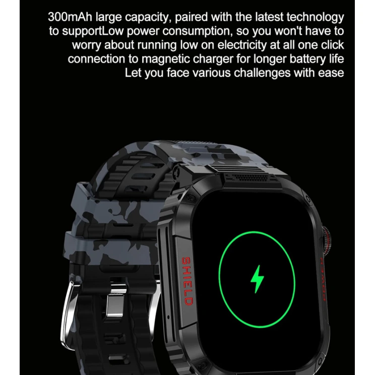 Smartwatch Microwear TK25 - Green Camo