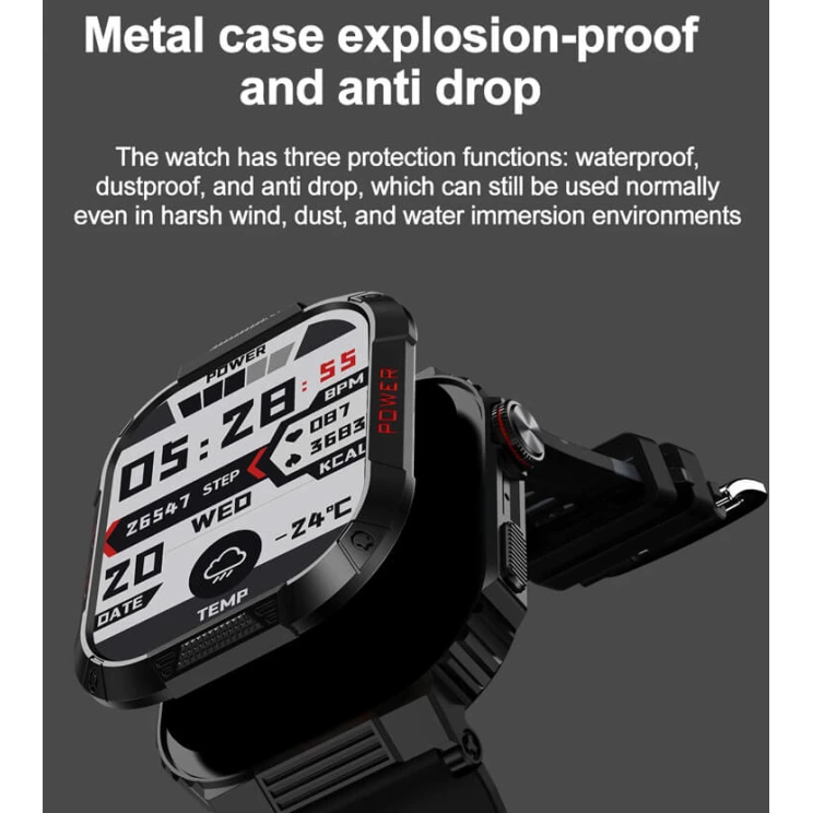 Smartwatch Microwear TK25 - Green Camo