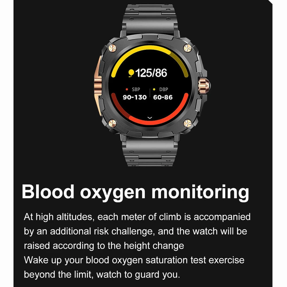 Smartwatch Microwear AK71 - Black  Steel