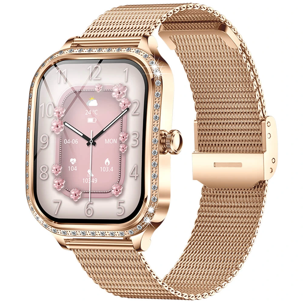 Smartwatch Microwear MK88 - Gold Steel