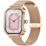 Smartwatch Microwear MK88 - Gold Steel