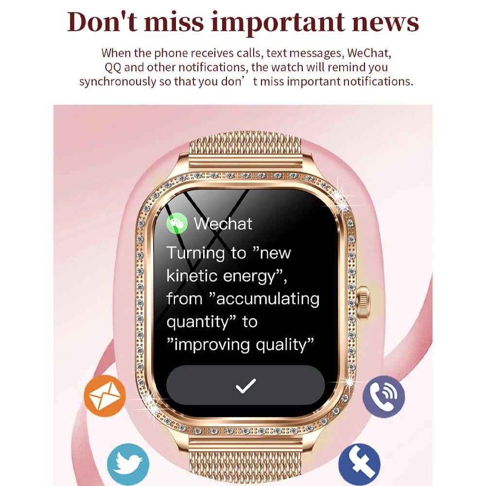 Smartwatch Microwear MK88 - Pink