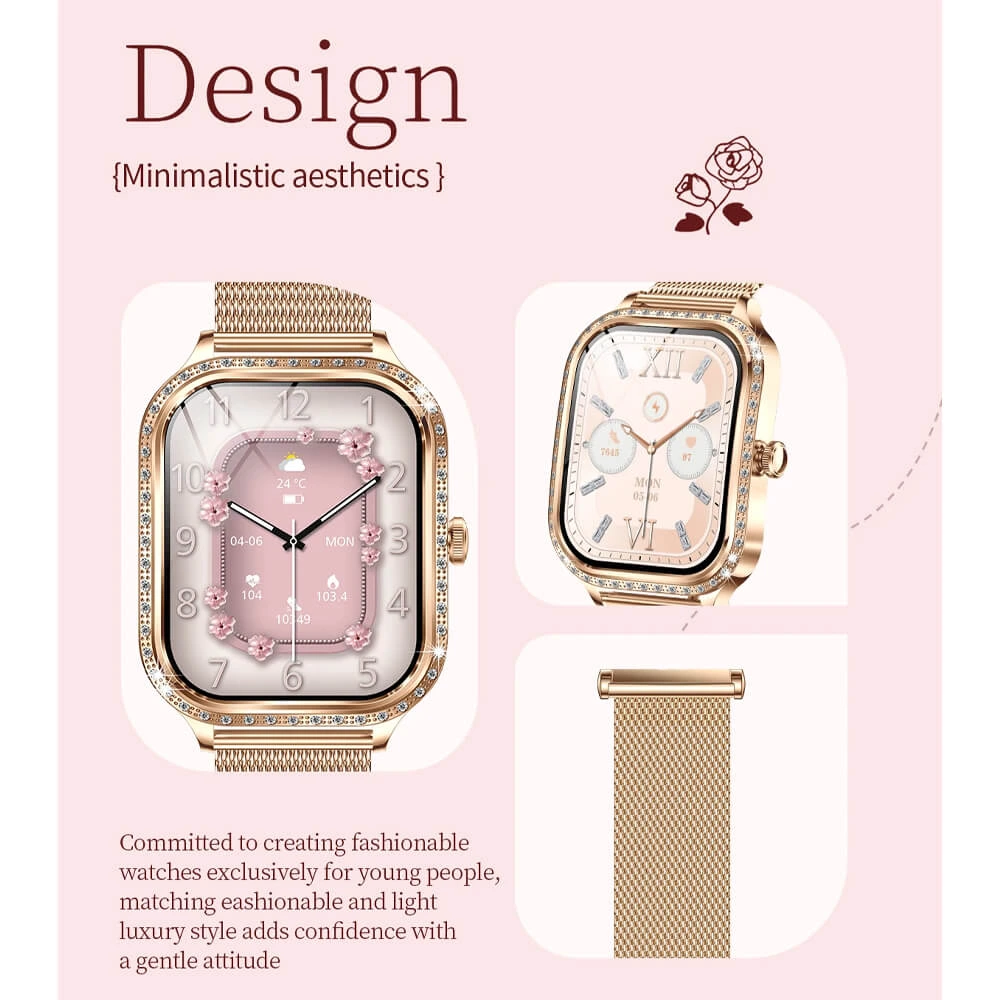 Smartwatch Microwear MK88 - Pink