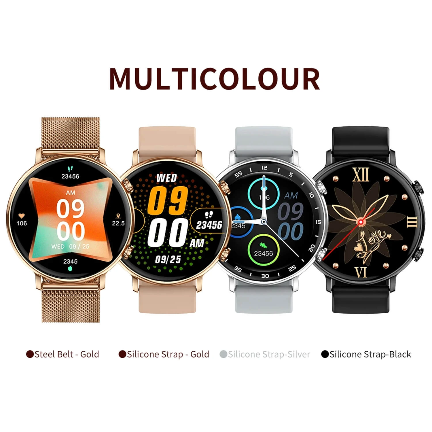 Smartwatch Microwear CY700 - Pink Silicone