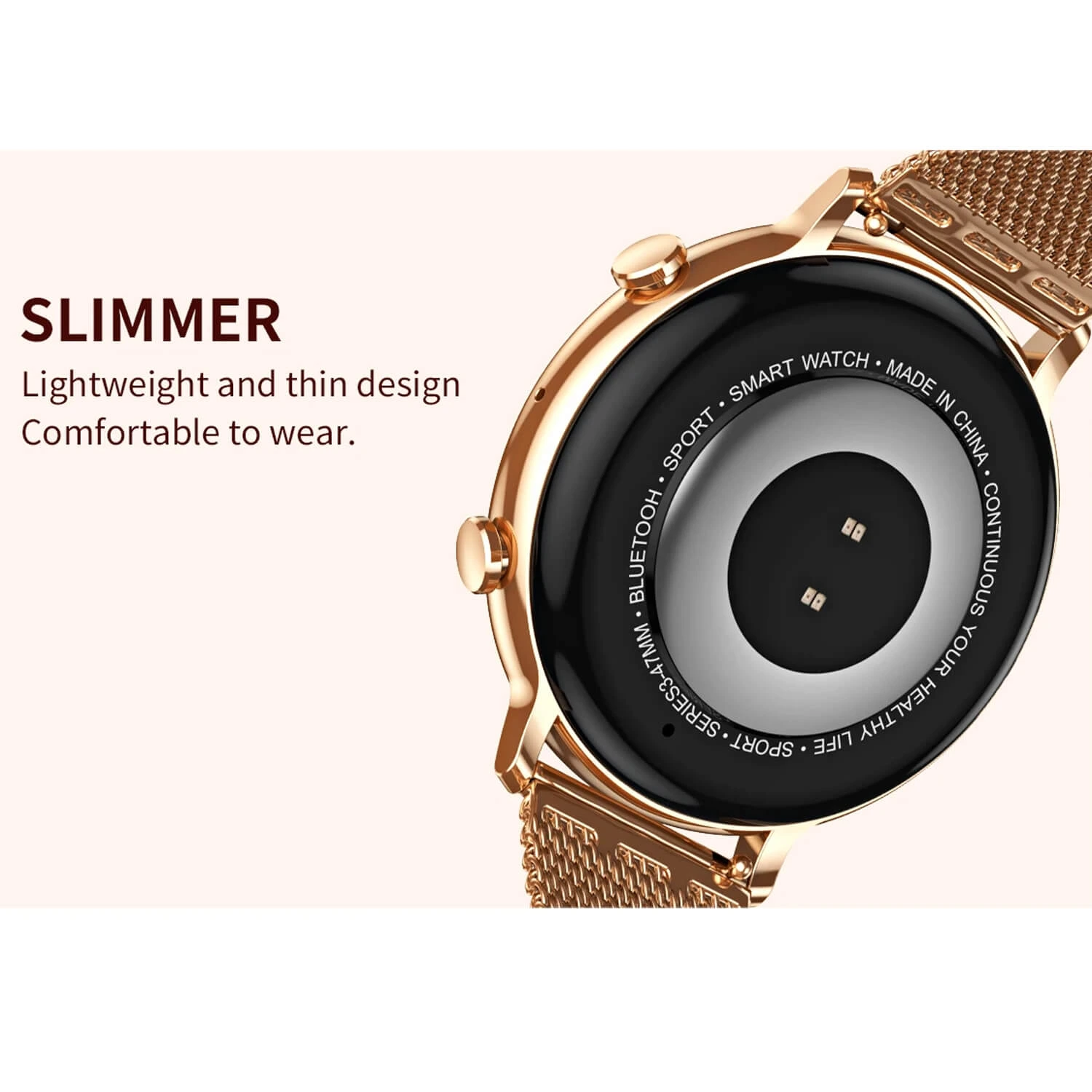 Smartwatch Microwear CY700 - Pink Silicone