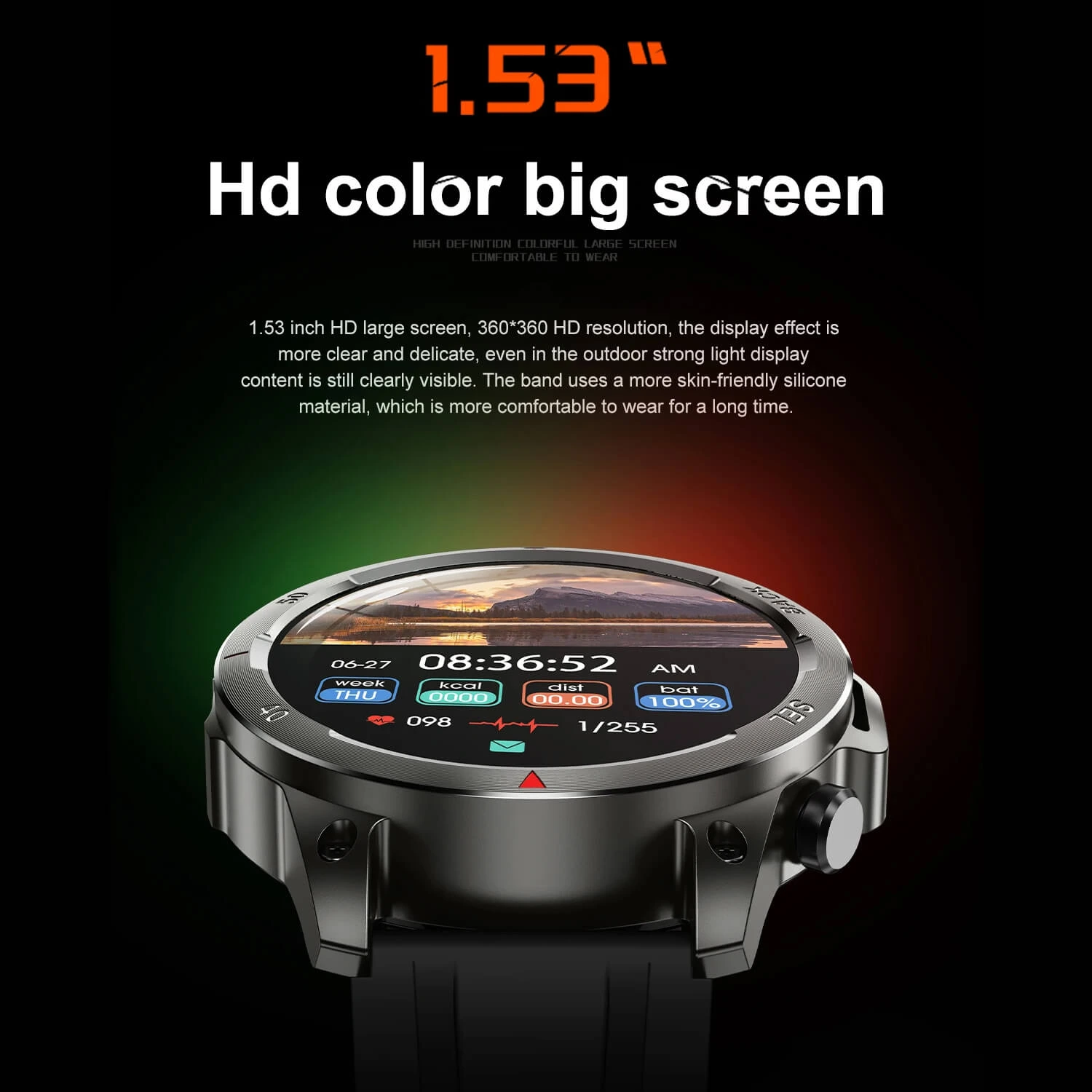 Smartwatch Microwear DK68 - Brown Leather