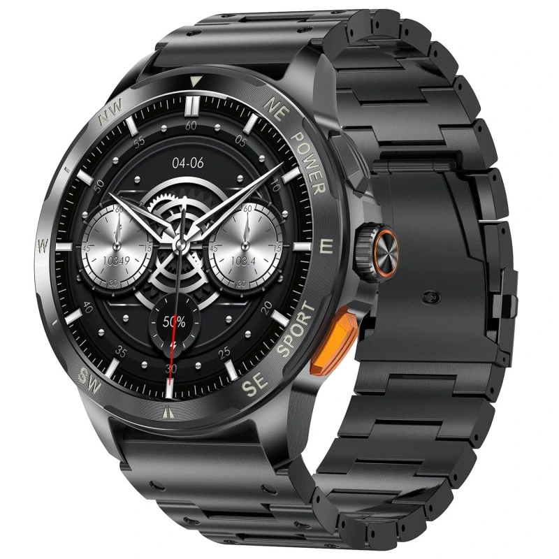 Smartwatch Microwear AK77 - Black Steel
