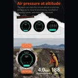 Smartwatch Microwear KC93 - Orange Camo Silicone