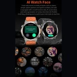 Smartwatch Microwear KC93 - Orange Camo Silicone