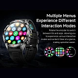 Smartwatch Microwear V65 - Black Silicone
