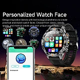 Smartwatch Microwear V65 - Black Silicone
