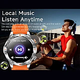 Smartwatch Microwear V65 - Black Silicone