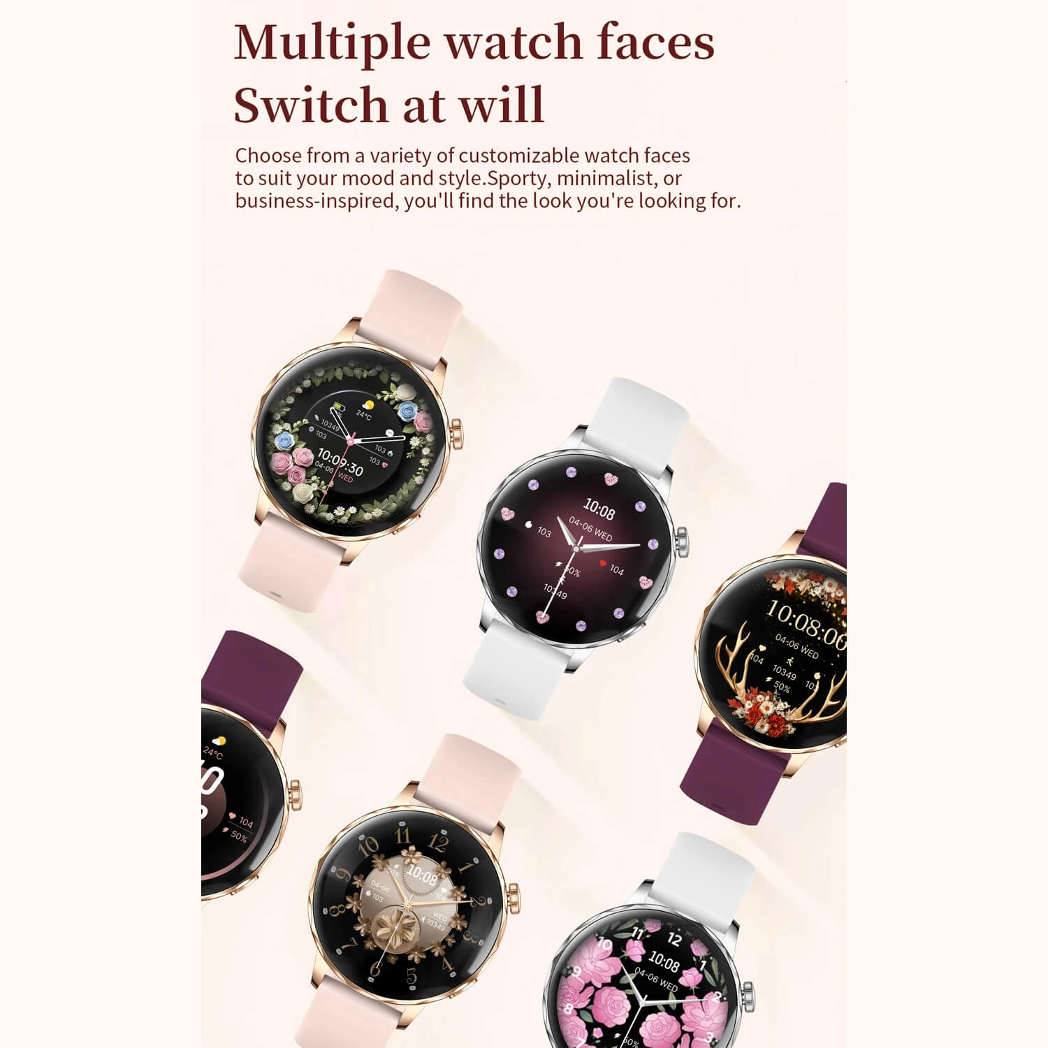 Smartwatch Microwear I220 - Gold Steel