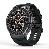 Smartwatch Microwear V69 - Black Silicone
