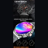 Smartwatch Microwear V69 - Black Silicone