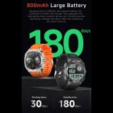 Smartwatch Microwear G400 - Black Silicone