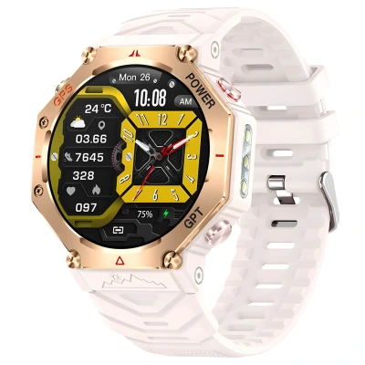 Smartwatch Microwear KC91 - Pink Silicone