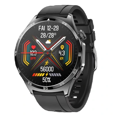 Smartwatch Microwear MT300 - Black Silicone