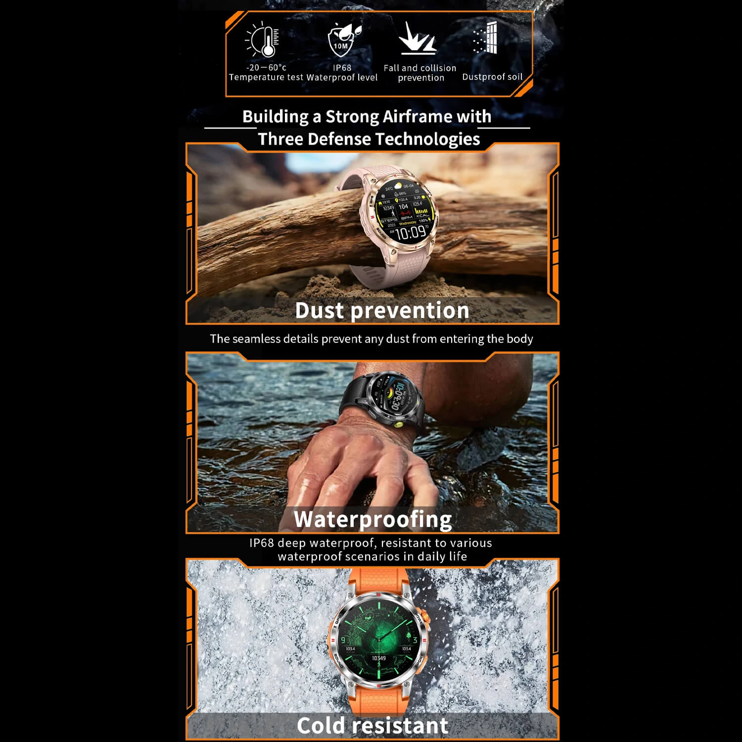 Smartwatch Microwear NX18 - Black