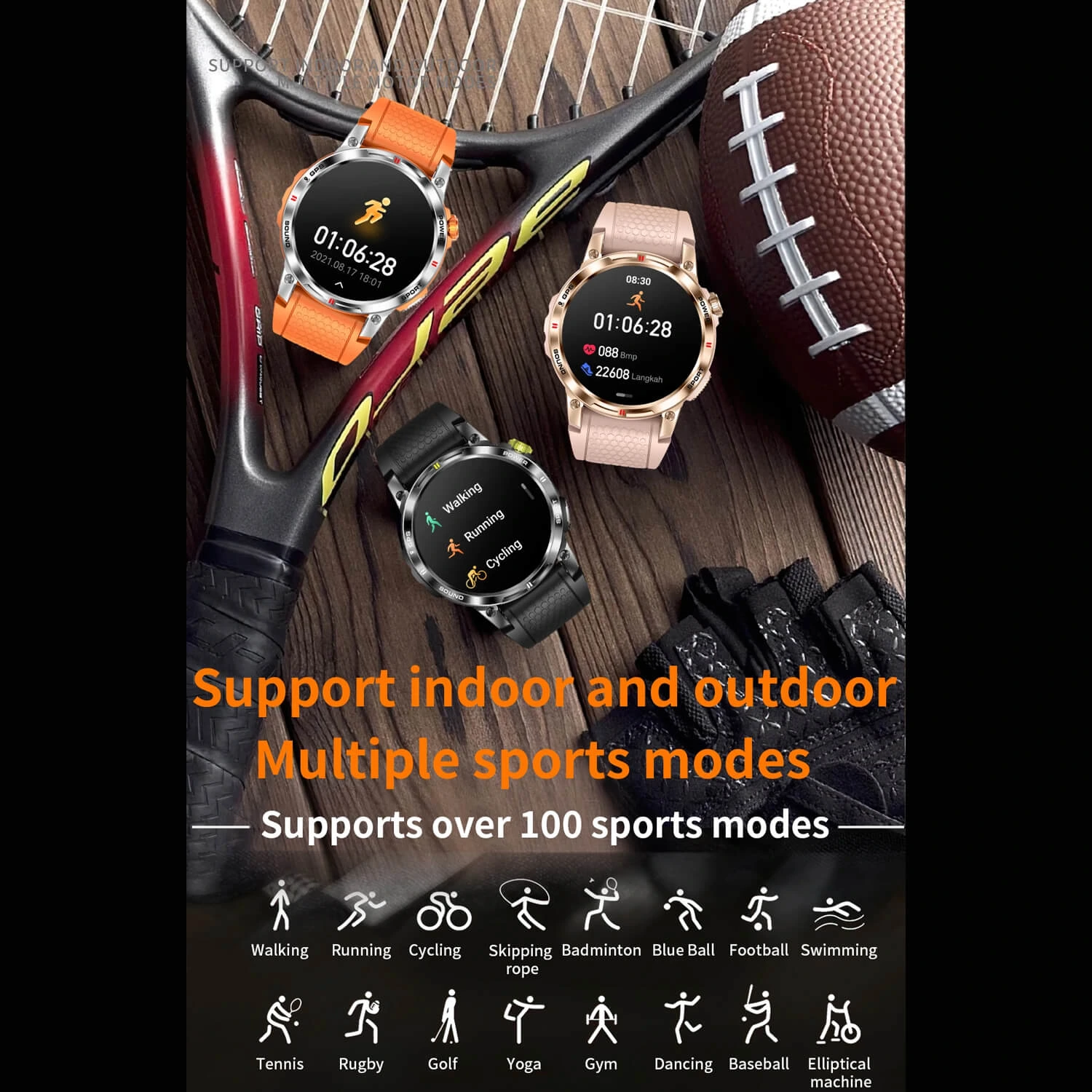 Smartwatch Microwear NX18 - Black